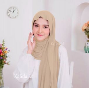 Buckle Scarves - Pashmina Kaos - Cream Beige