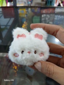 Gantungan Kunci  Boneka Putih Pink