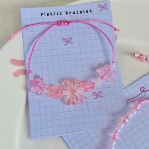 Gelang Serut Pita - Pink