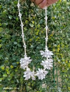Kalung Mutiara Bunga - Putih