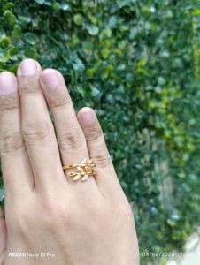 Cincin Gold - Daun