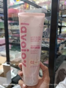 Lavojoy Let It Glow Daily Shine Body Serum Instant Tone Up SPF 20 PA++ Delicate Rose No.02 Warm Sand 180ml