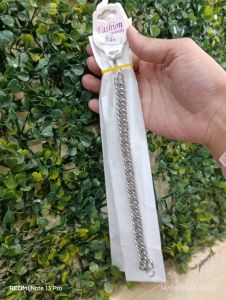 Gelang Rantai Silver Cowok - Sedang