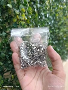 Gelang Rantai Silver Cowok - Sedang