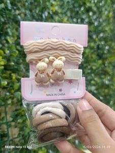 Ikat Rambut & Jepit Rambut Rabbit Brown