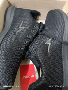 ANDO LIAM DUO JTA - Sepatu Sekolah Hitam Polos - 40 