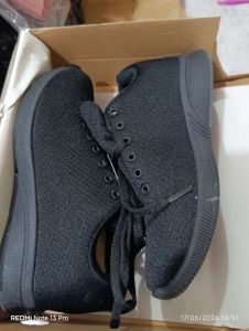 ANDO RATRI - Sepatu Sekolah Hitam Polos - 37