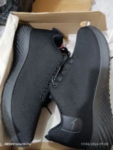 ANDO GALVA - Sepatu Sekolah Hitam Polos - 41