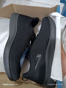 THOMAS - Sepatu Sekolah Hitam Putih -35