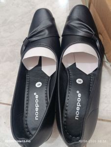 NOEPOE - Flatshoes hitam 5cm - 39