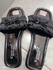 Kirei-na - Sendal Hitam Pita Size - 38