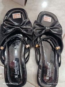 Kirei-na - Sendal Hitam Pita Size - 38