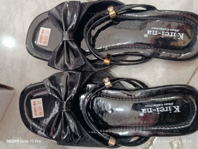 Kirei-na - Sendal Hitam Pita Size - 40