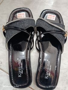 Kirei-na - Sendal Hitam Tali Size - 37