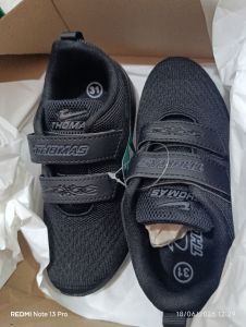 THOMAS - Sepatu Sekolah Hitam Size - 32