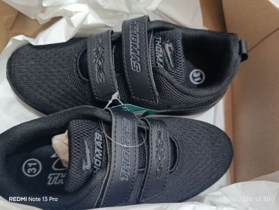 THOMAS - Sepatu Sekolah Hitam Size - 33
