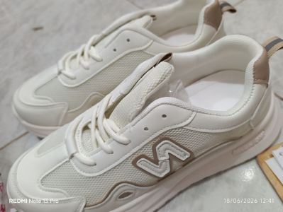 Fashion Sport - Sepatu Warna White & Brown Size - 38