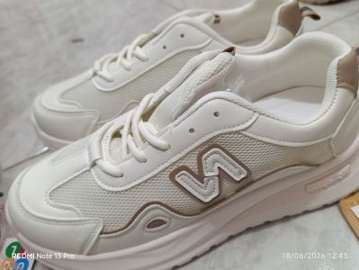 Fashion Sport - Sepatu Warna White & Brown Size - 41