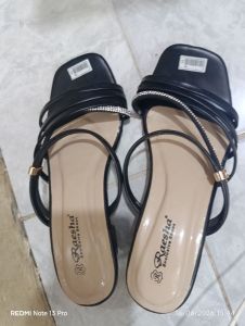 RAESHA  - Heels Wanita 5cm Hitam - Size 38