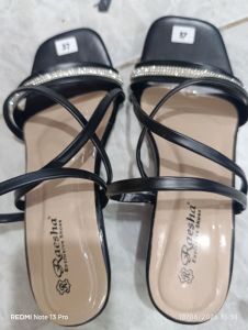 RAESHA - Heels Wanita 5cm Hitam - 37