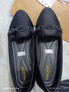 Anza - Flatshoes Hitam - 40