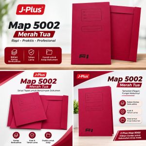 J-Plus Map 5002 Merah Tua