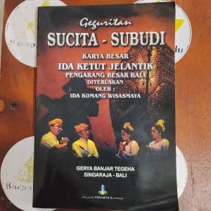 Buku Geguritan Sucita - Subudi Agama Hindu Ida Ketut Jelantik