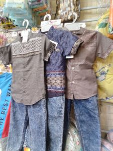 Set jeans batik