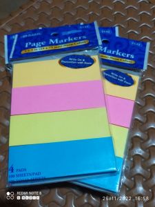 Bazic Page Markers 25x75mm Neon Colors 5142