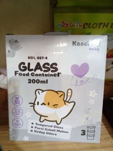 Kandila glass food  container 200ml