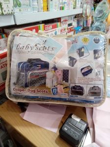 Baby scots diaper bag scots
