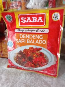 Dendeng balado saba