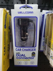 Car Charger/WELLCOME DUAL CONECTOR/3.1A