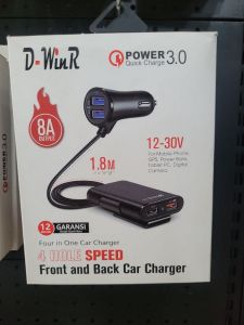 Car Charger/D WIN-R/4USB in 1/8A output