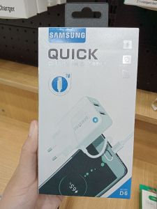 Travel Charger/SAMSUNG QUICK D6/MICRO/2 USB/2.4A 