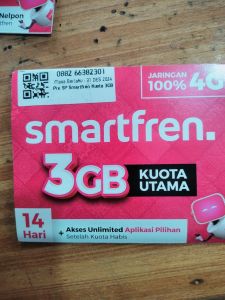 Kartu Smartfren 8 Gb 