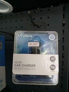 Car Charger/VIVAN VCC01/2x USB/2.4A Output