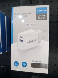 Adaptor/VIVAN POWER 25W/1USB+1TYPE-C