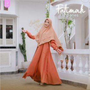 Gamis afsheen fatimah teracota xl dan S