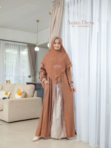 Gamis attin amira caramel mom xxxl