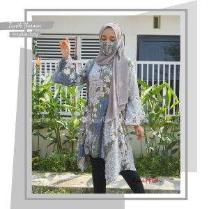Tunik kaaffah yasmin dholpin grey mom L