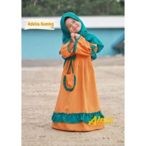 Gamis ahza adelia kuning 1