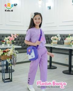 Set erakids musim bunga ungu 
