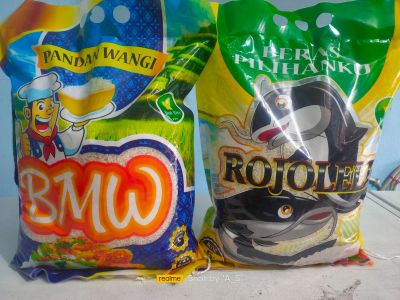 Beras 5L BMW dan rojolele