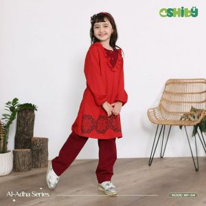 Set oshiby adha girl red