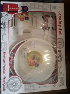 Baby scoot feeding set piring