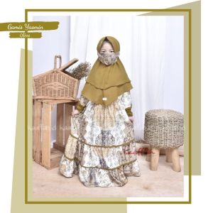 Gamis kaaffah yasmin olive