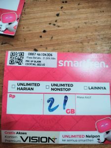K Smartfren 18-29 GB 30 hari