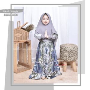 Gamis kaaffah yasmin dholpin grey