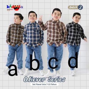 Set Kidoola oliever square flanel jeans 